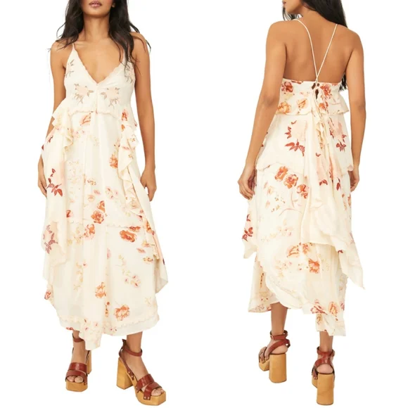 audrey embroidered maxi dress Audrey + Brooks // Floral Maxi Dress – VSP Consignment